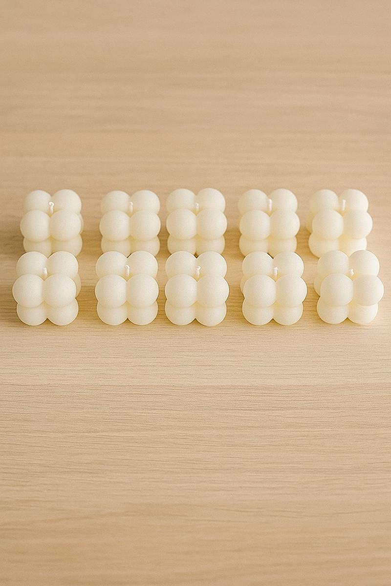 Mini vela bolhas aromática 100% vegetal