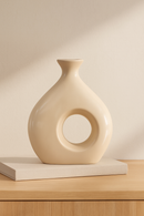 Vaso Orgânico Vazado Em Cerâmica